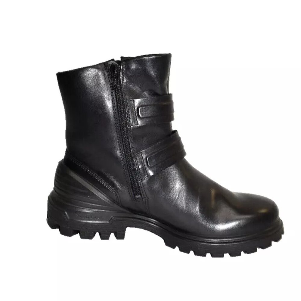 New! ECCO WOMEN'S TREDTRAY MOTO BOOT Black 39 8-8.5 US DD422 DD425 - Picture 3 of 5